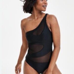 Black One Piece Swimsuit With 48 C 1